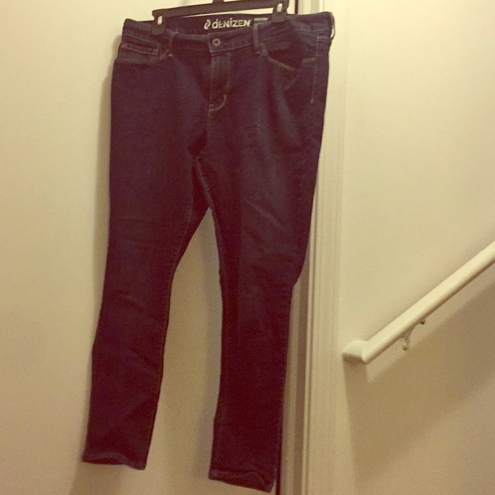Stretchy dark wash jeans